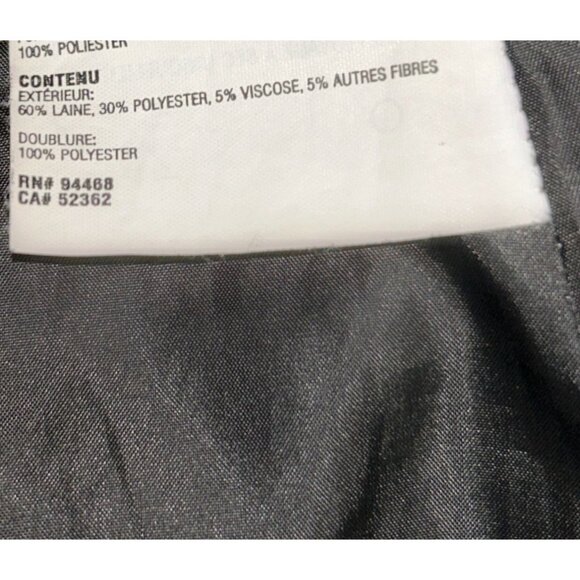 Nautica Womens Wool Blend Pea Coat Size M Gray Preppy Academia Countryside - Picture 8 of 8